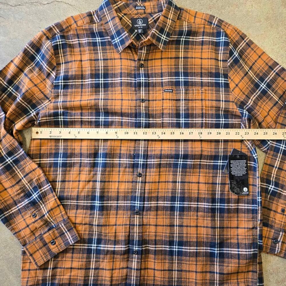 Volcom Caden Plaid Long Sleeve Flannel - New with tags ORP $65 Men's XXL - Picture 6 of 9